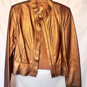 Women's Metallic Gold Jacket